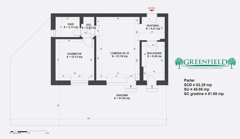 Baneasa, apartament cu gradina in Greenfield Baneasa